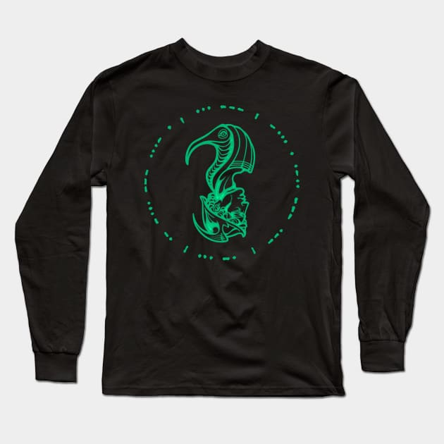 Thoth-Hermes Long Sleeve T-Shirt by Nightgrowler